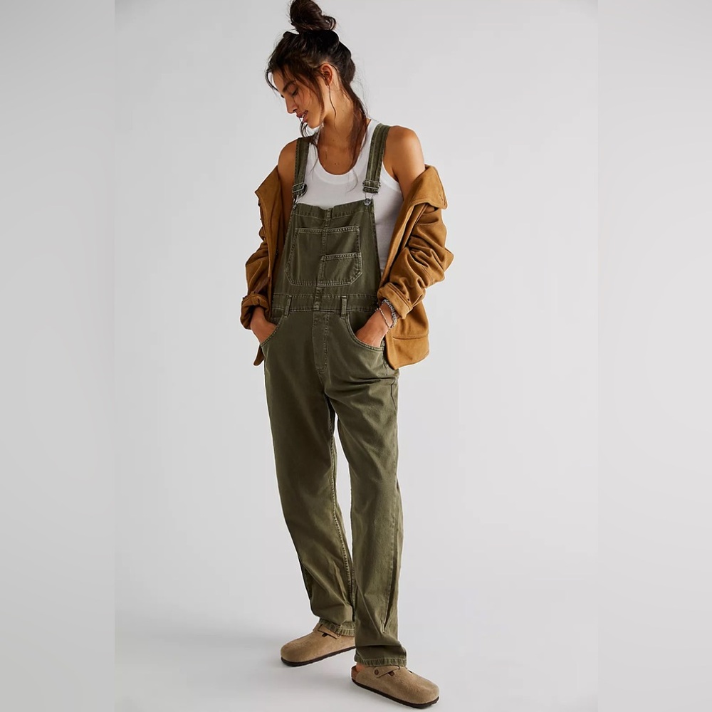 We the Free We The Free Ziggy Denim Overalls - Army Green